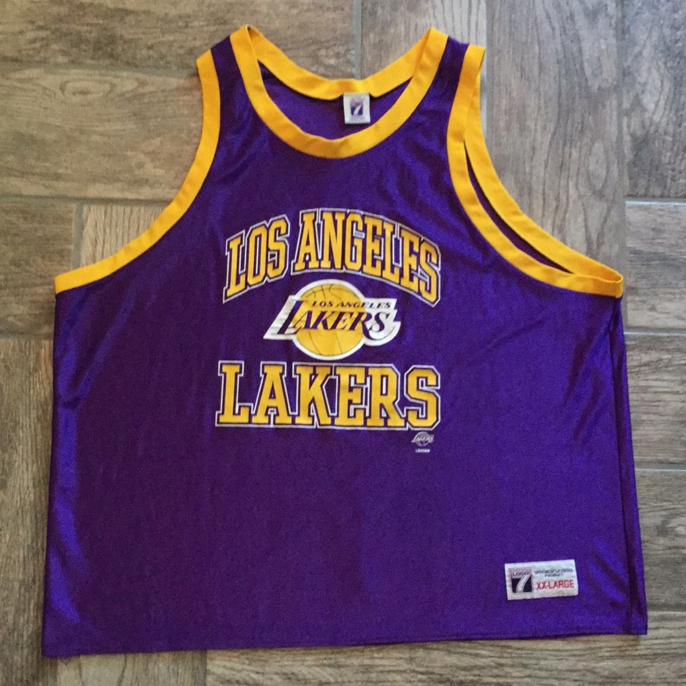 LOGO 7 Los Angeles Lakers Purple and Gold Tank Top
